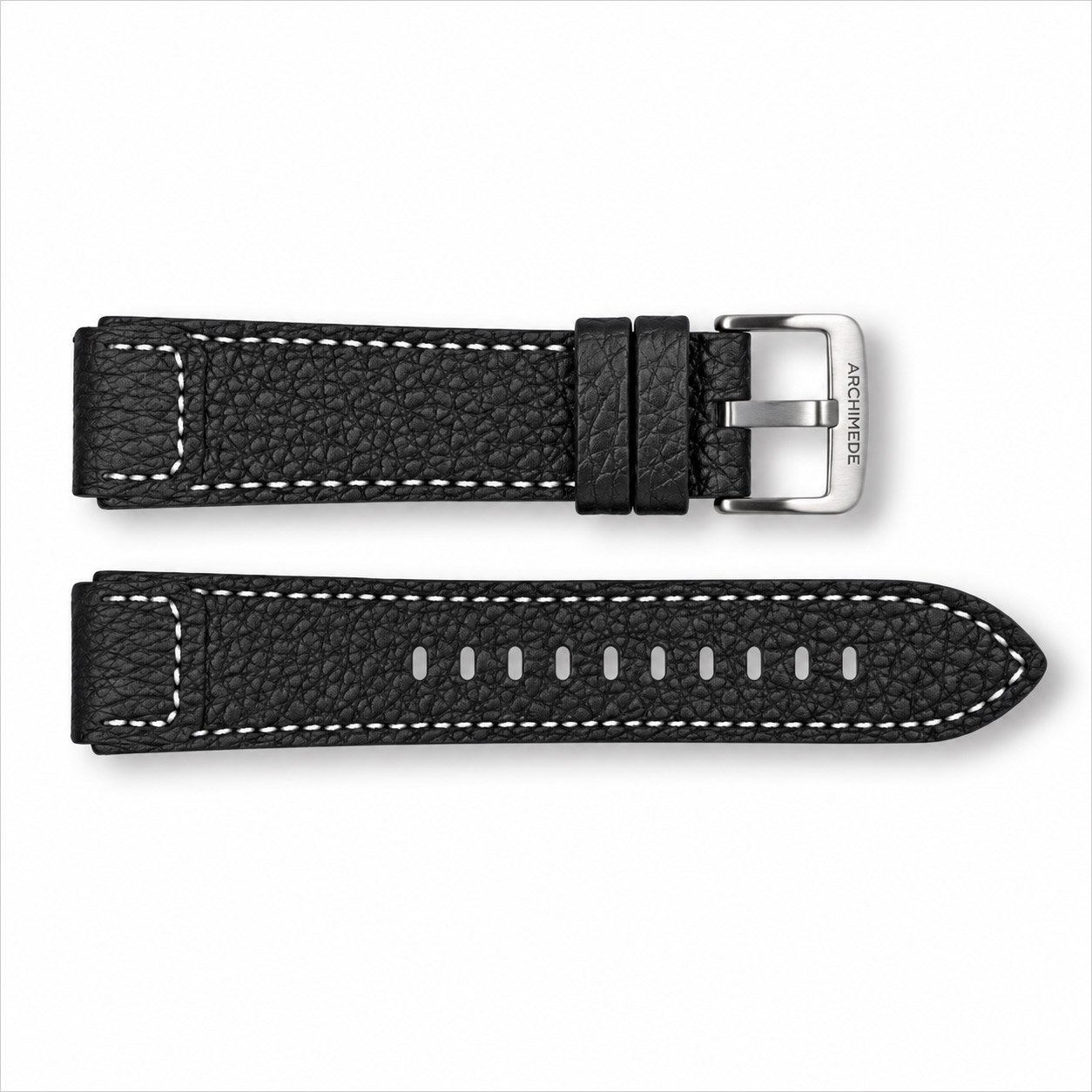 OutDoor leather strap | black | 18mm