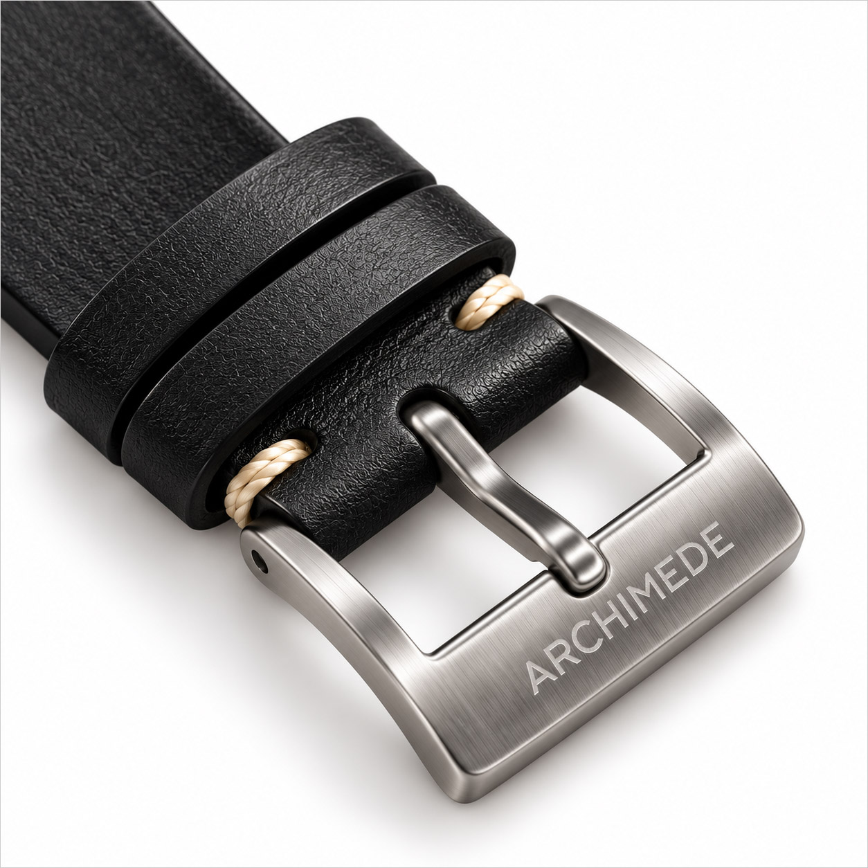 1950 Leather strap Vintage | Black | 18 mm