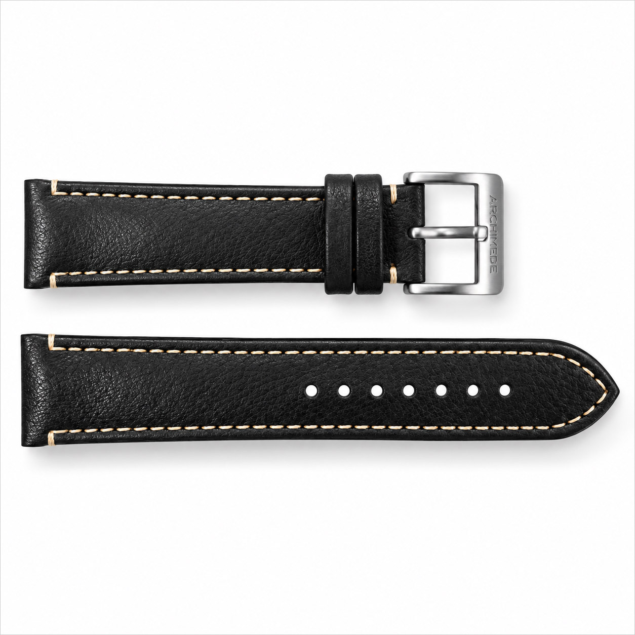 Pilot 200 Lederband | Schwarz Weiß