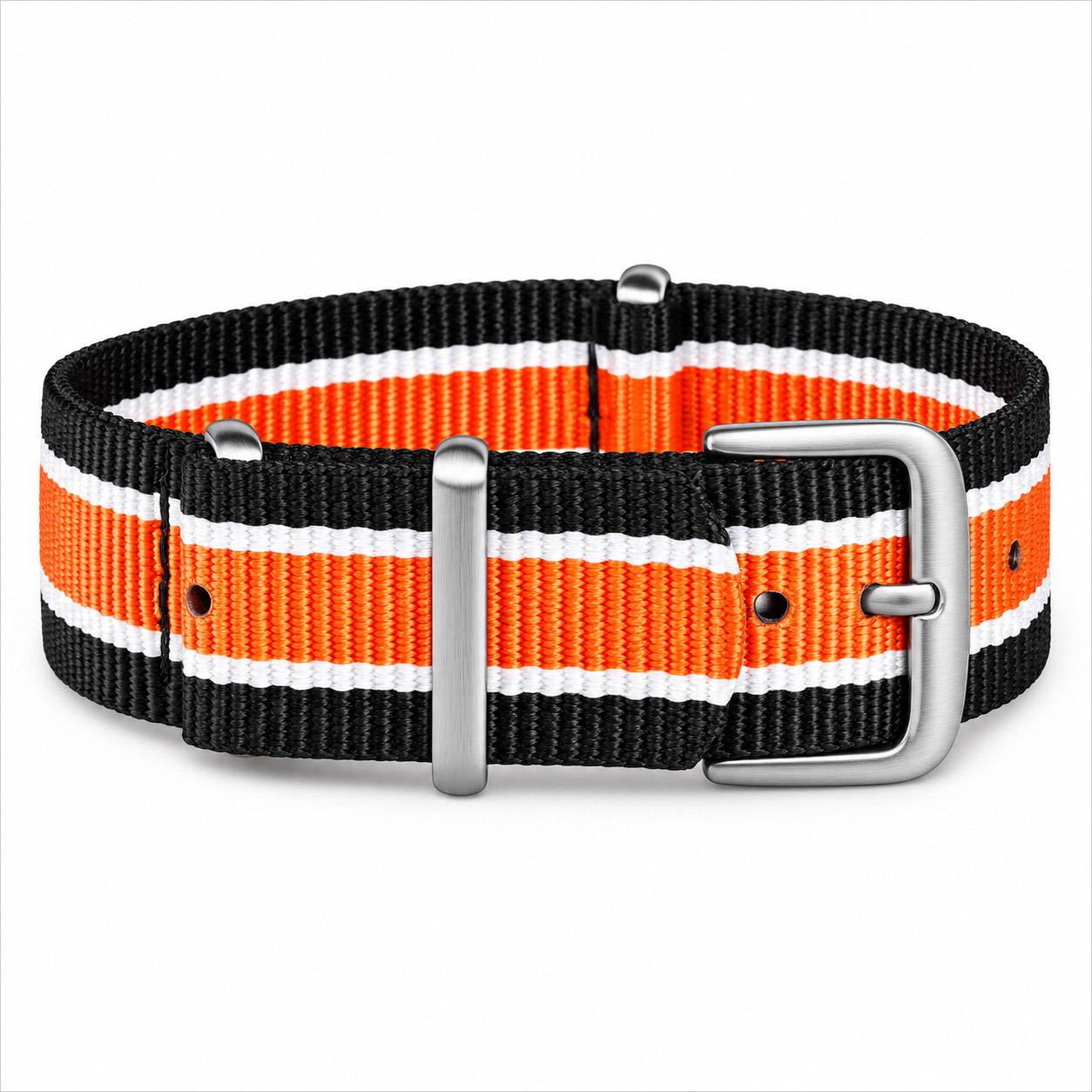 NATO Strap| Black / Orange
